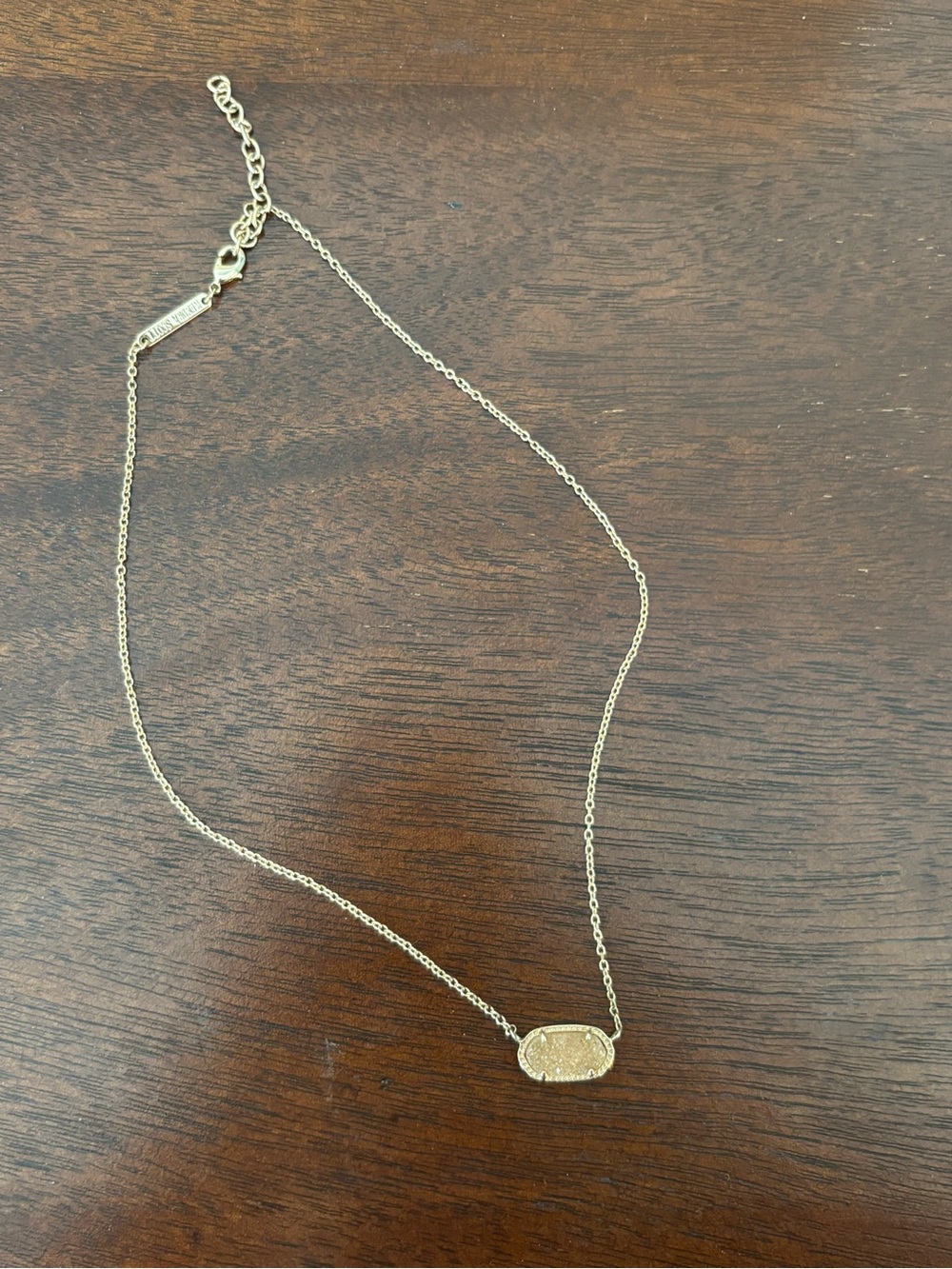 Kendra Scott Gold Druzy Pendant Necklace